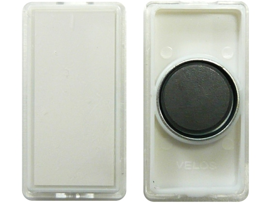 ベロス マグタッチ カラー名札 小 白 MN-80(WH) 1個(ご注文単位1個)【直送品】