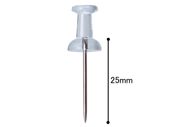 トラヤ アートピンロング 透明 12本 1パック（ご注文単位1パック)【直送品】