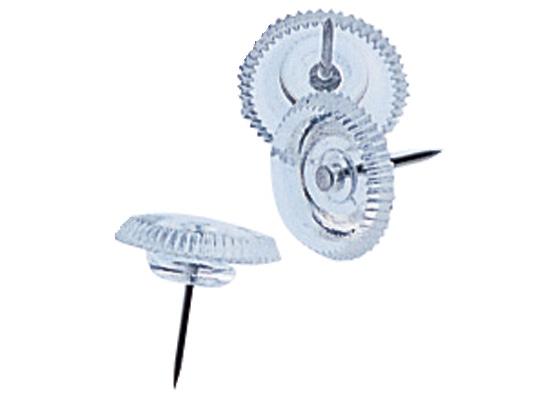 トラヤ カラー画鋲 透明 18本 1パック(ご注文単位1パック)【直送品】