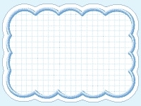 タカ印 抜き型カード くも型 大 青 50枚 16-4197 1袋（ご注文単位1袋)【直送品】