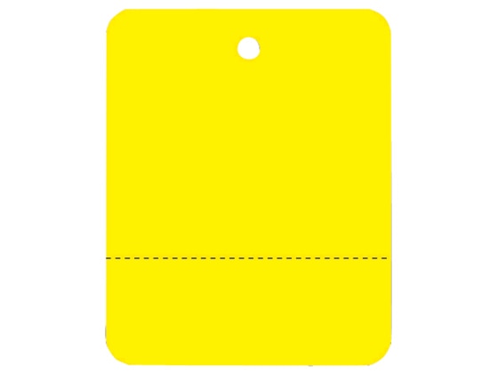 タカ印 提札カラーミシン目入り 40×32mm 黄 500枚 18122 1束（ご注文単位1束)【直送品】