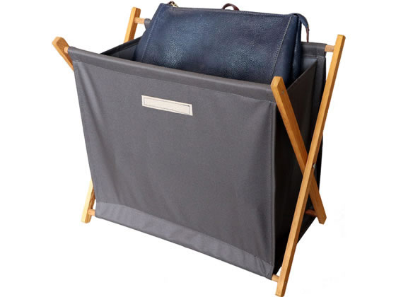 今村紙工 フタ付収納バスケット 木枠製 3個 FFV-450 1セット(ご注文単位1セット)【直送品】