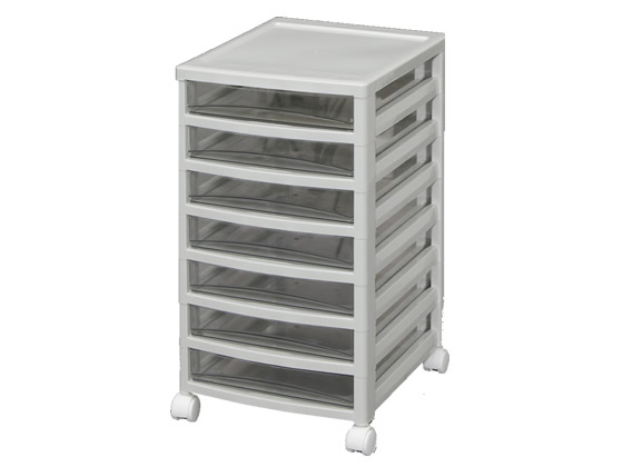 アイリスオーヤマ オフィスチェスト 浅型7段 OCE-S700R(245500) 1台(ご注文単位1台)【直送品】