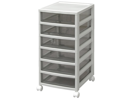 アイリスオーヤマ オフィスチェスト 中型6段 OCE-600R(245502) 1台(ご注文単位1台)【直送品】