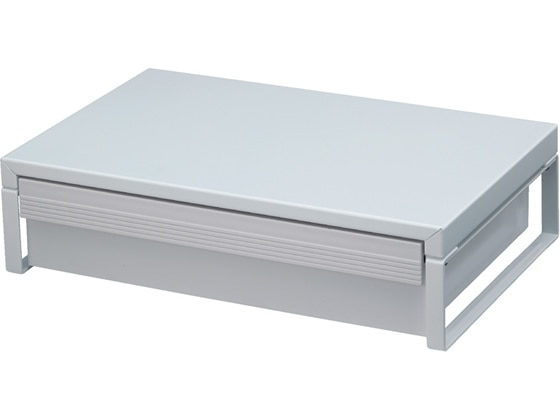 リヒトラブ 机上台 幅390mm 引出し付 白 A7341-0 1台(ご注文単位1台)【直送品】