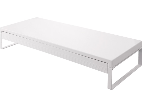リヒトラブ 机上台〈幅590mm・引出し付〉白 A-7338-0 1台(ご注文単位1台)【直送品】