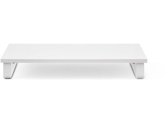 アイリスオーヤマ モニター台 W590 木製×スチールフレーム ホワイト MNS-590 1台(ご注文単位1台)【直送品】