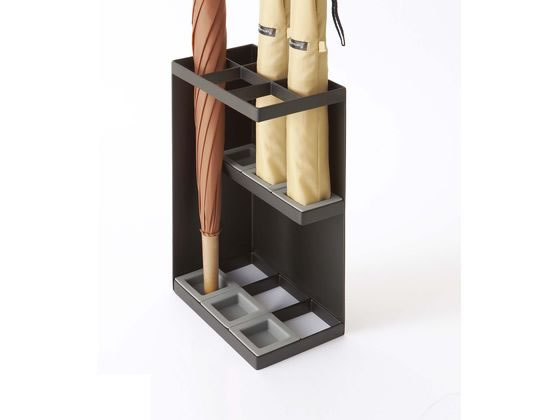 山崎実業 傘立てスマート 6本用 ブラック 7032 1個(ご注文単位1個)【直送品】