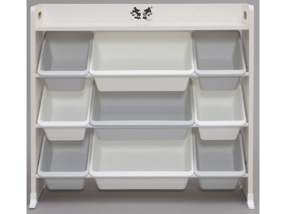 アイリスオーヤマ 天板付キッズトイハウスラック ミッキー&ミニー TKTHR-39 1台（ご注文単位1台)【直送品】