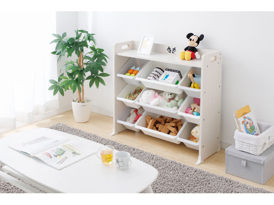 アイリスオーヤマ 天板付キッズトイハウスラック ミッキー&ミニー TKTHR-39 1台（ご注文単位1台)【直送品】
