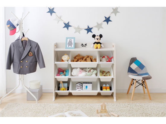 アイリスオーヤマ 天板付キッズトイハウスラック ミッキー&ミニー TKTHR-39 1台（ご注文単位1台)【直送品】