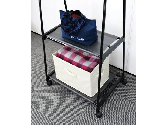 トレードワン シンプルフリーラック 2段 ブラック 30693 1台(ご注文単位1台)【直送品】