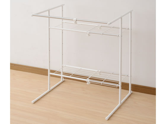 YAMAZEN 押入れハンガーラック OSM-2T-OW 1台(ご注文単位1台)【直送品】