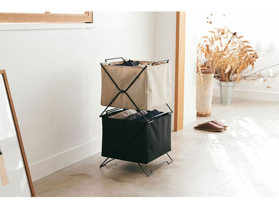 キングジム スタックバスケット クロ KSP002Sクロ 1個(ご注文単位1個)【直送品】