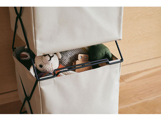 キングジム スタックバスケット クロ KSP002Sクロ 1個(ご注文単位1個)【直送品】