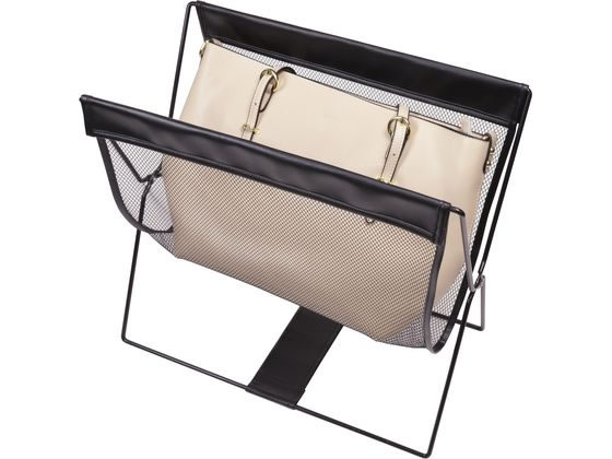 ストリックスデザイン レザ-調ハンモック型メッシュバスケット SB-058 1個(ご注文単位1個)【直送品】