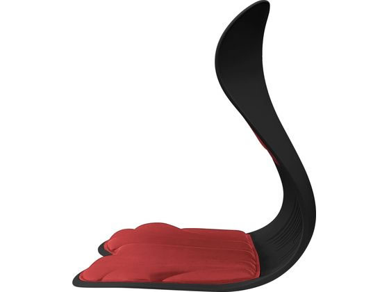 トレードワン 美姿勢サポートチェア スワンルボーテ レッド 60168 1個（ご注文単位1個)【直送品】