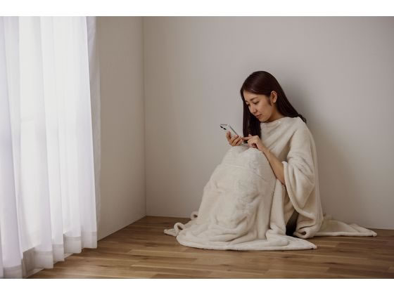 アイリスオーヤマ 3WAYマルチ毛布 アイボリー M-3M 1枚(ご注文単位1枚)【直送品】