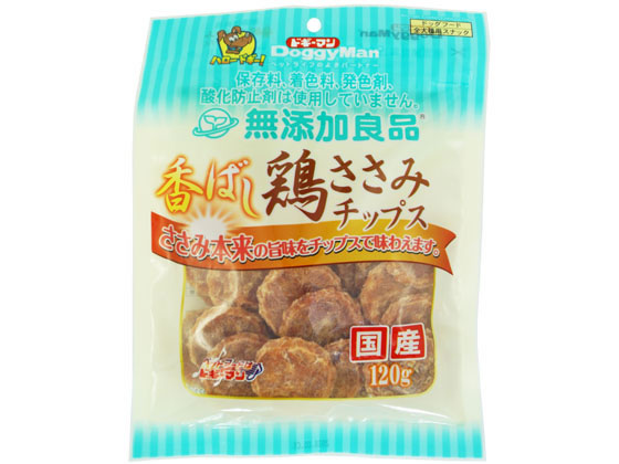 ドギーマンハヤシ 無添加良品 香ばし鶏ささみチップス 120g 1個(ご注文単位1個)【直送品】