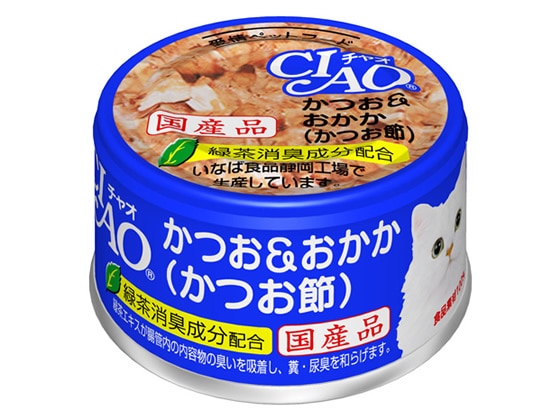 いなば チャオかつお&おかか(かつお節) 85g A-10 1缶（ご注文単位1缶)【直送品】
