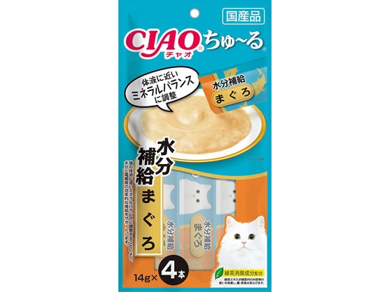 いなば CIAO ちゅーる水分補給 まぐろ14g×4本 1パック（ご注文単位1パック)【直送品】