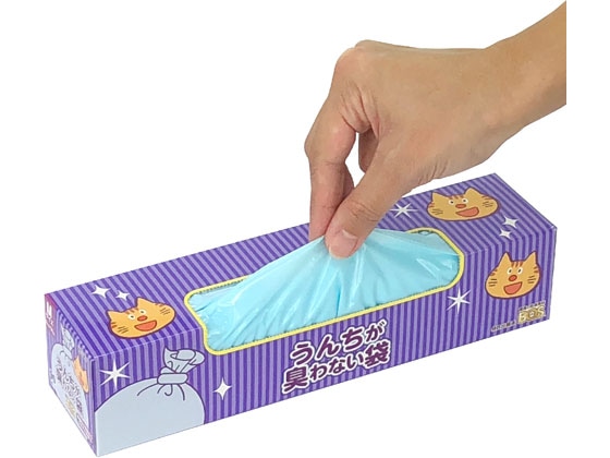 クリロン化成 うんちが臭わない袋 BOSネコ用箱型 Mサイズ 1箱(ご注文単位1箱)【直送品】