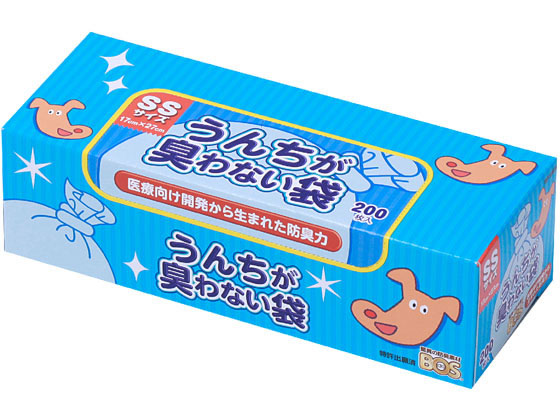 クリロン化成 うんちが臭わない袋 BOSペット用箱型 SSサイズ 1箱（ご注文単位1箱)【直送品】