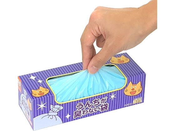 クリロン化成 うんちが臭わない袋 BOSネコ用箱型 SSサイズ 1箱(ご注文単位1箱)【直送品】