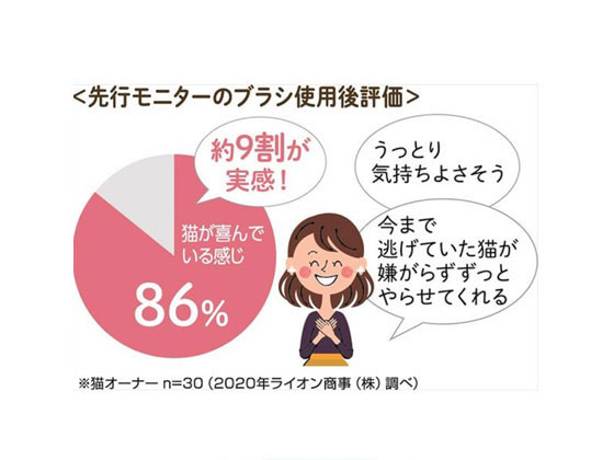 LION ペットキレイ ごきげんケア ネコペロブラシ 1個(ご注文単位1個)【直送品】