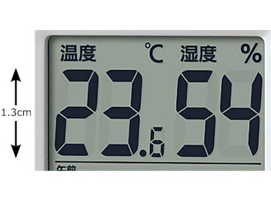 シチズン 高精度 温湿度計 白 φ65*13 8RD208-A03 1個(ご注文単位1個)【直送品】