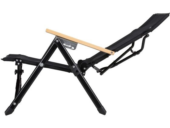 キャプテンスタッグ CSブラックラベル ロースタイルコンフォートチェア リクライニング付 1脚(ご注文単位1脚)【直送品】