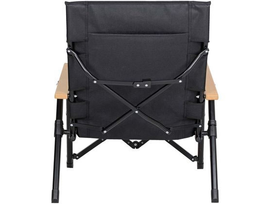 キャプテンスタッグ CSブラックラベル ロースタイルコンフォートチェア リクライニング付 1脚(ご注文単位1脚)【直送品】