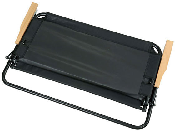 キャプテンスタッグ CSブラックラベル アルミ背付ベンチ 1個(ご注文単位1個)【直送品】