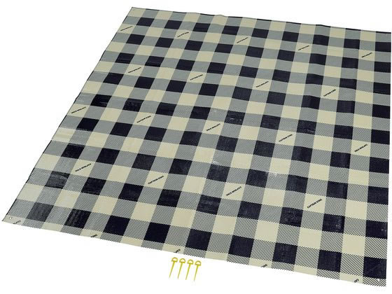 キャプテンスタッグ クッションレジャーシート180×180cm ギンガムチェック 1枚(ご注文単位1枚)【直送品】