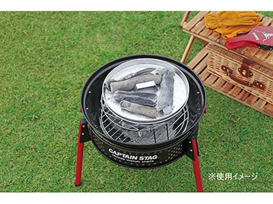 キャプテンスタッグ ピザ グリル&ファイアースタンド 1個(ご注文単位1個)【直送品】