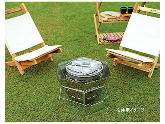 キャプテンスタッグ ピザ グリル&ファイアースタンド 1個(ご注文単位1個)【直送品】