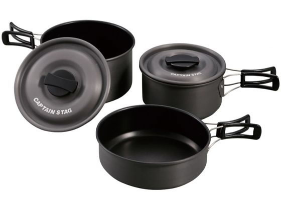 キャプテンスタッグ アルミクッカー Sセット 1個(ご注文単位1個)【直送品】