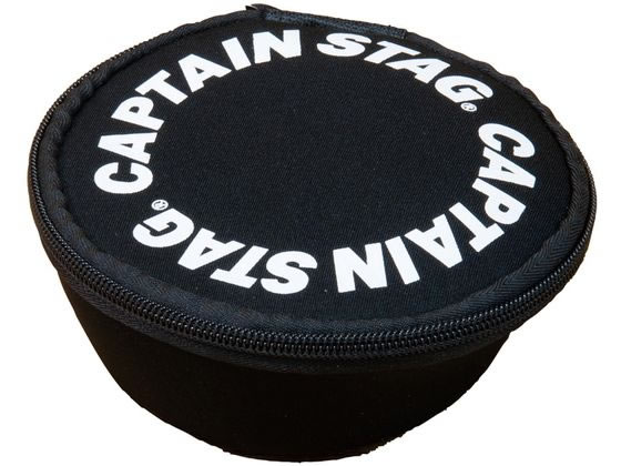 キャプテンスタッグ シェラカップケース CSロゴ ブラック 1個(ご注文単位1個)【直送品】