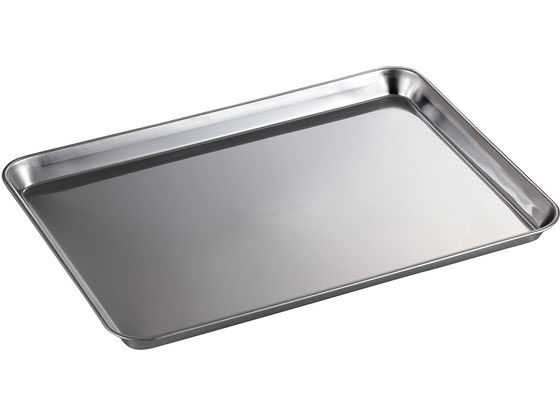 キャプテンスタッグ BBQ ステンレス 角型トレー 小 1個(ご注文単位1個)【直送品】