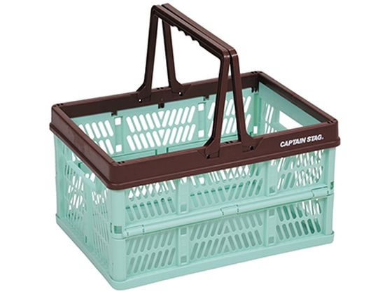 キャプテンスタッグ CSシャルマン 取ッ手付FDコンテナL ミントグリーン 1個（ご注文単位1個)【直送品】