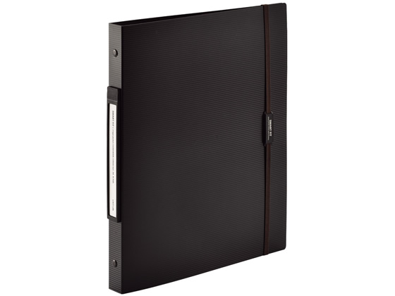 リヒトラブ SMARTFIT 2タイプポケットクリヤーブック交換式 A4 ブラック 1冊(ご注文単位1冊)【直送品】