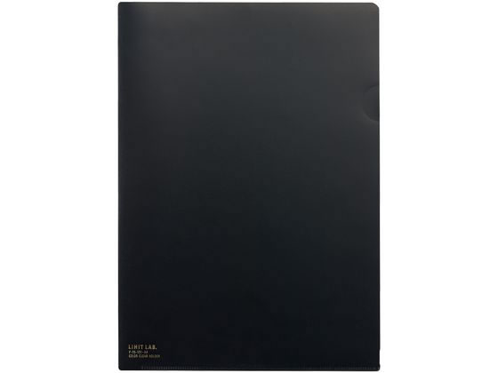 リヒトラブ カラークリヤーホルダー A4 シークレットブラック F78-124 1枚(ご注文単位1枚)【直送品】