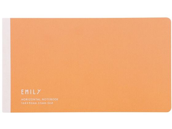 キングジム EMILy 横長ノート オレンジ EY9043-OR 1冊(ご注文単位1冊)【直送品】