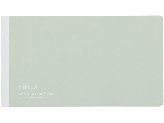 >キングジム EMILy 横長ノート ペールグリーン EY9043-PG 1冊(ご注文単位1冊)【直送品】