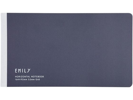 キングジム EMILy 横長ノート ネイビー EY9043-NV 1冊(ご注文単位1冊)【直送品】