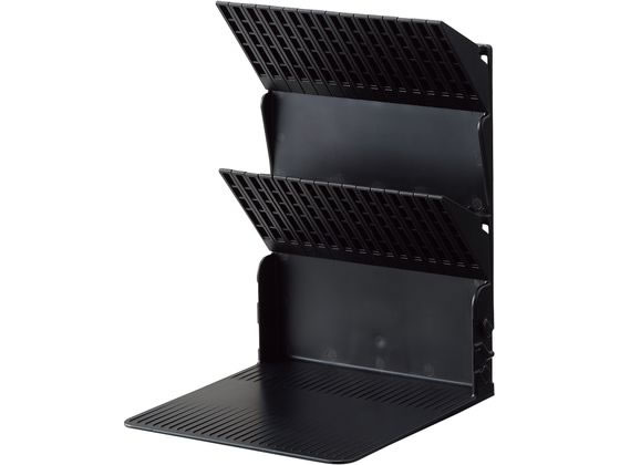 リヒトラブ 1冊でも倒れないブックスタンド A4 Medium ブラック 1台（ご注文単位1台）【直送品】