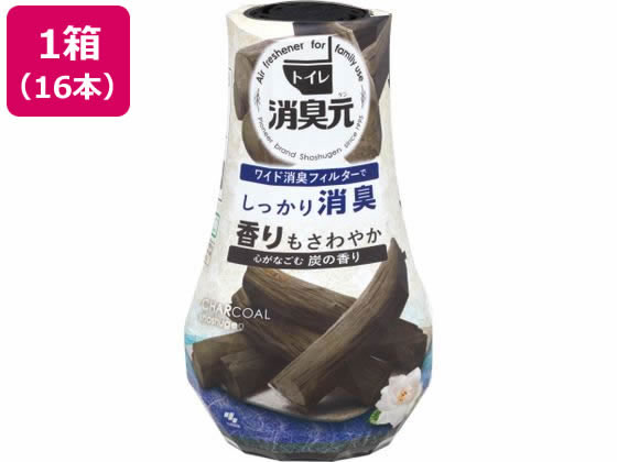 小林製薬 トイレの消臭元 心がなごむ炭の香り 16本 1箱（ご注文単位1箱）【直送品】