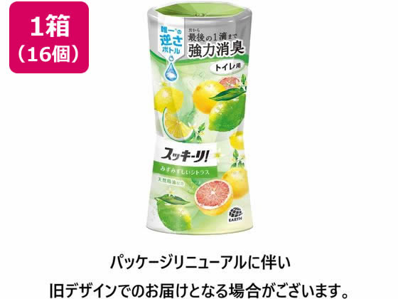 アース製薬 トイレのスッキーリ! プレミアムシトラスの香り 400ml 16個 1箱（ご注文単位1箱）【直送品】