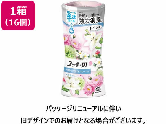 アース製薬 トイレのスッキーリ! エアリーホワイトフローラルの香り 400ml 16個 1箱（ご注文単位1箱）【直送品】