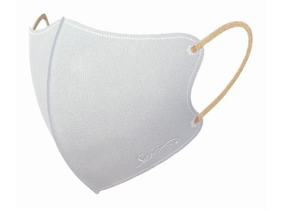 日翔 彩SAI シルクフィールマスク ふつう ホワイト×ベージュ 20枚 1箱(ご注文単位1箱)【直送品】